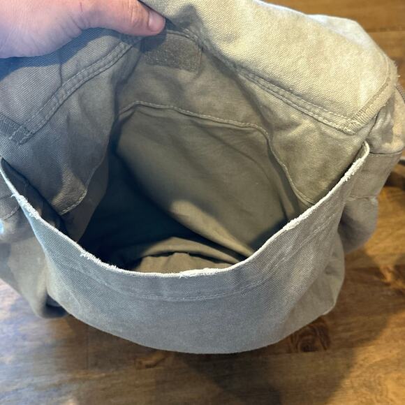 Arizona Y2K Tan Cargo Purse Messenger Bag 90s Rare Pockets Crossbody Satchel - Picture 10 of 16